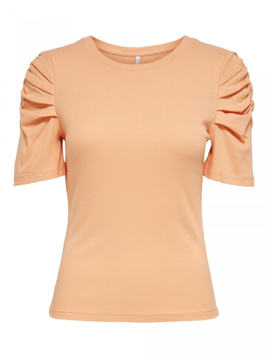 ONLONELLY S/S GATHERING TOP JRS Coral Sands