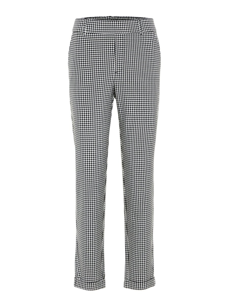 VMMAYA MR LOOSE BW CHECK PANT Snow White