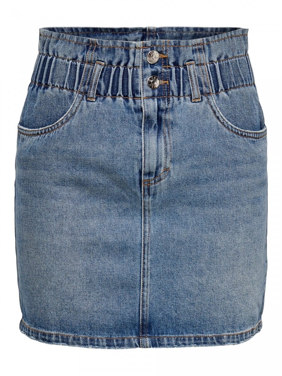 ONLMILLIE LIFE HW MINI PAPER SKIRT NOOS Medium Blue Denim