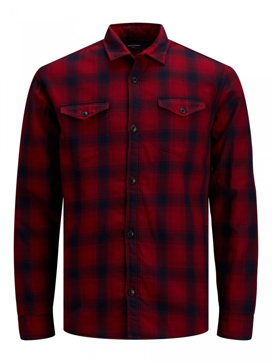 JPRBLUHANK OVERSHIRT L/S SMU Rio Red