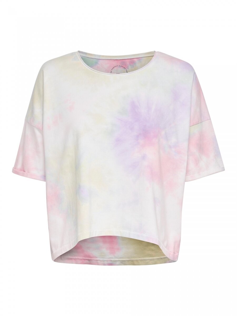 ONLZOEY LIFE TIE DYE DNM SS TEE QYT Yellow Pear/OPTION 1