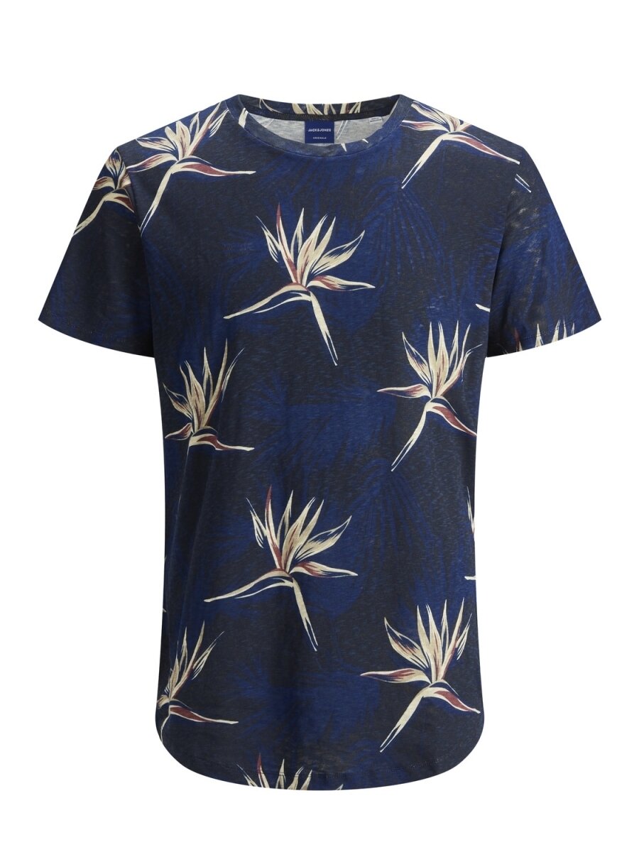 JORFLORALL TEE SS CREW NECK Navy Peony