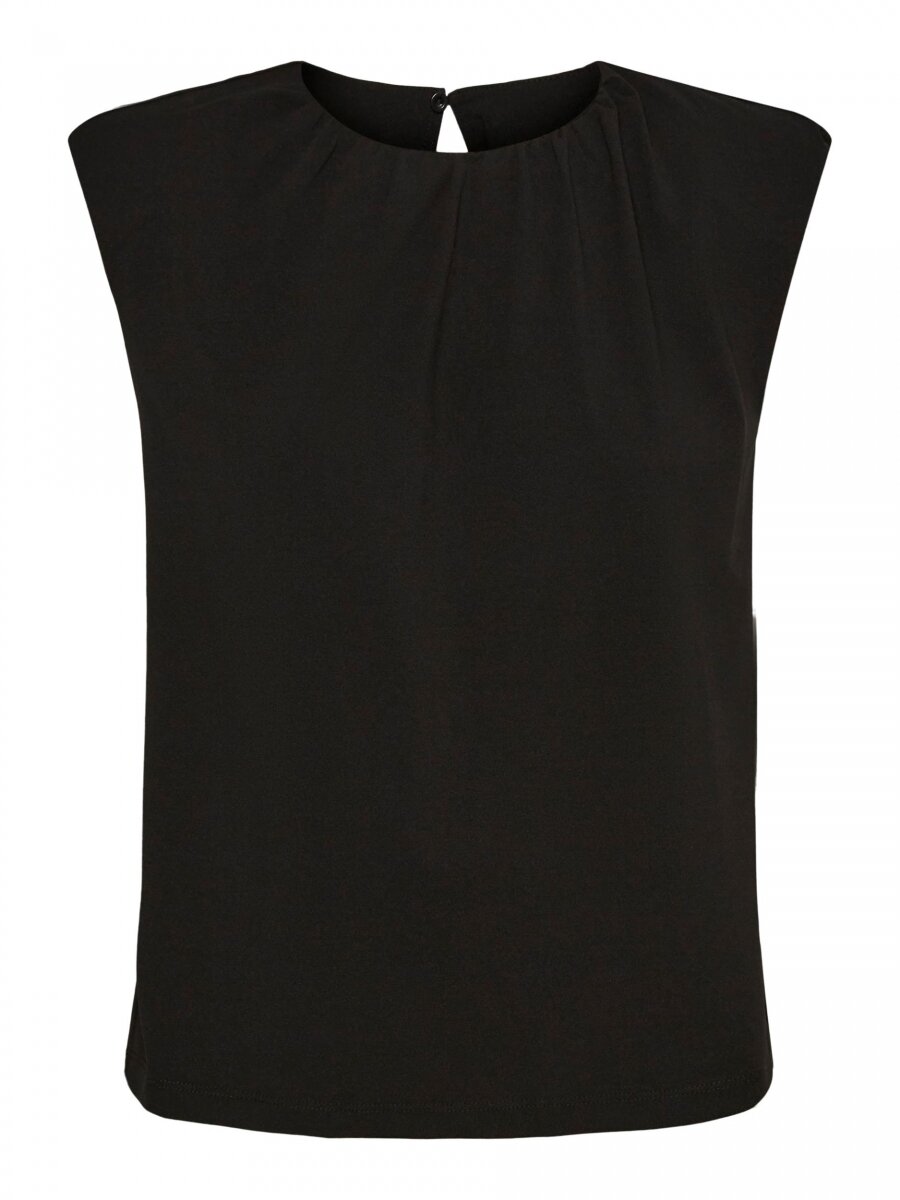 VMMINNA SHOULDER PAD TOP JRS GA Black