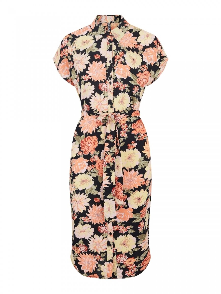 PCNYA SS SHIRT DRESS BF BC Black/BFL