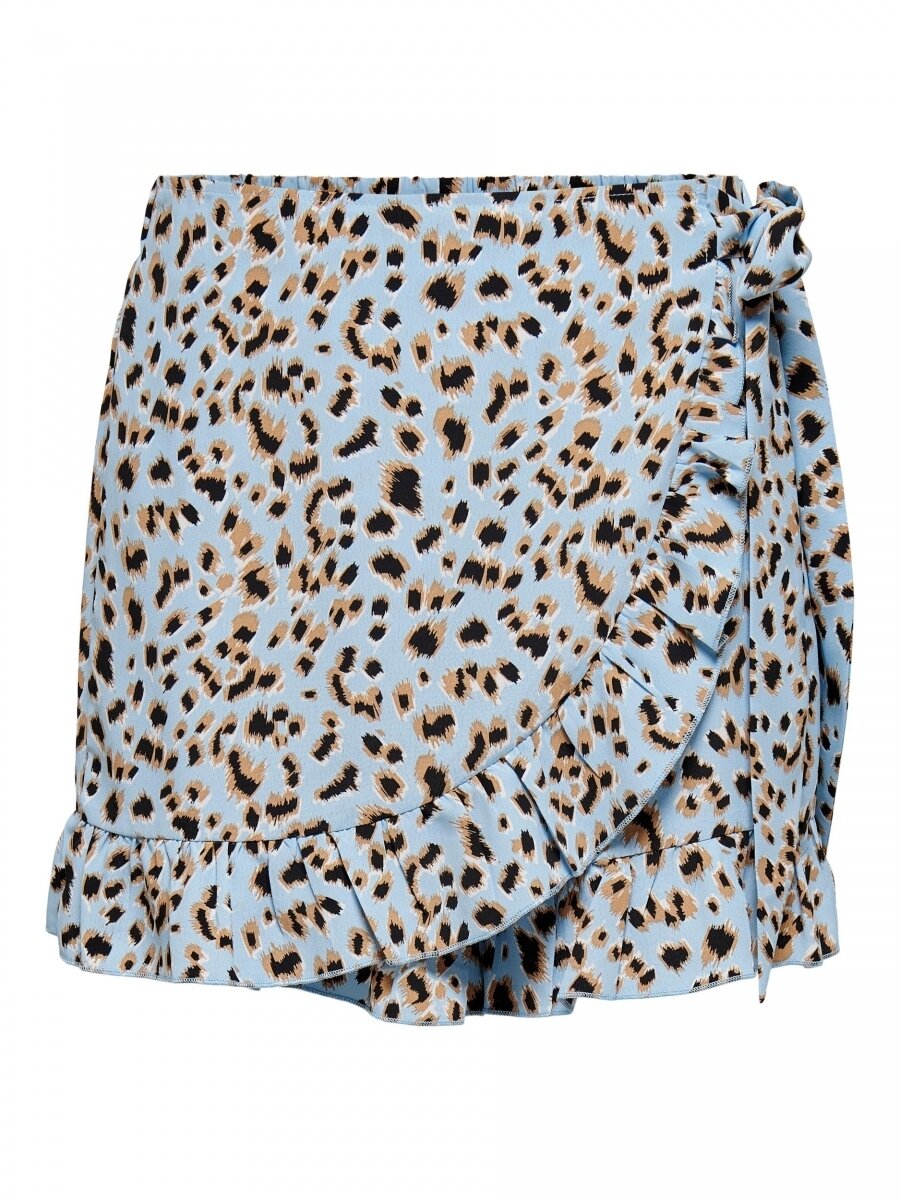 ONLCORDELIA WRAP SKORT WVN Blue Bell/LEO