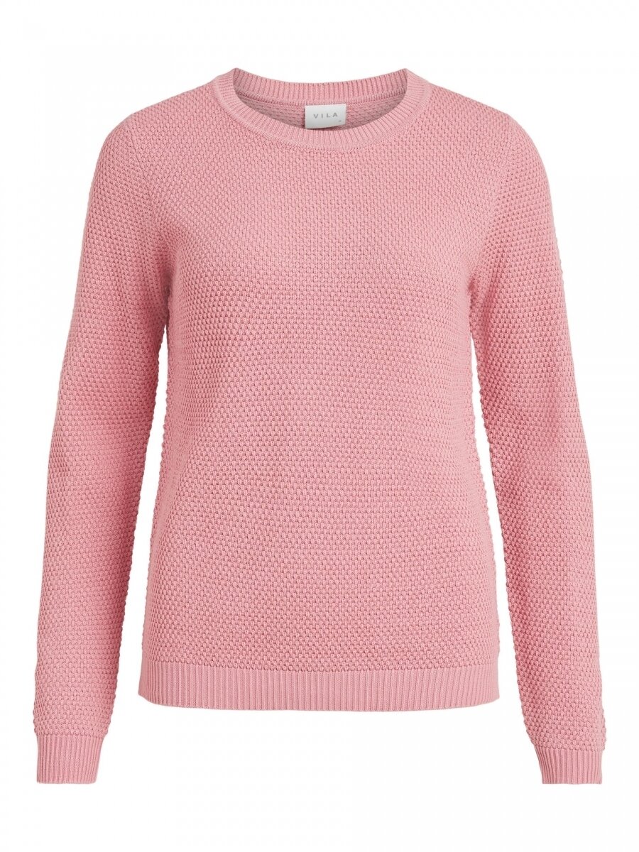 VICHASSA L/S KNIT TOP-NOOS Wild Rose