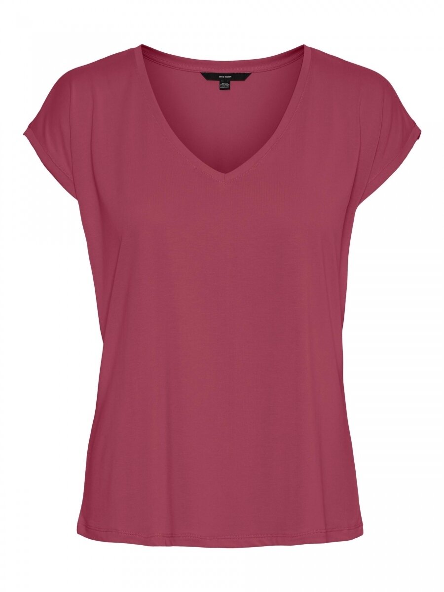 VMFILLI SS V-NECK TEE GA NOOS Dry Rose