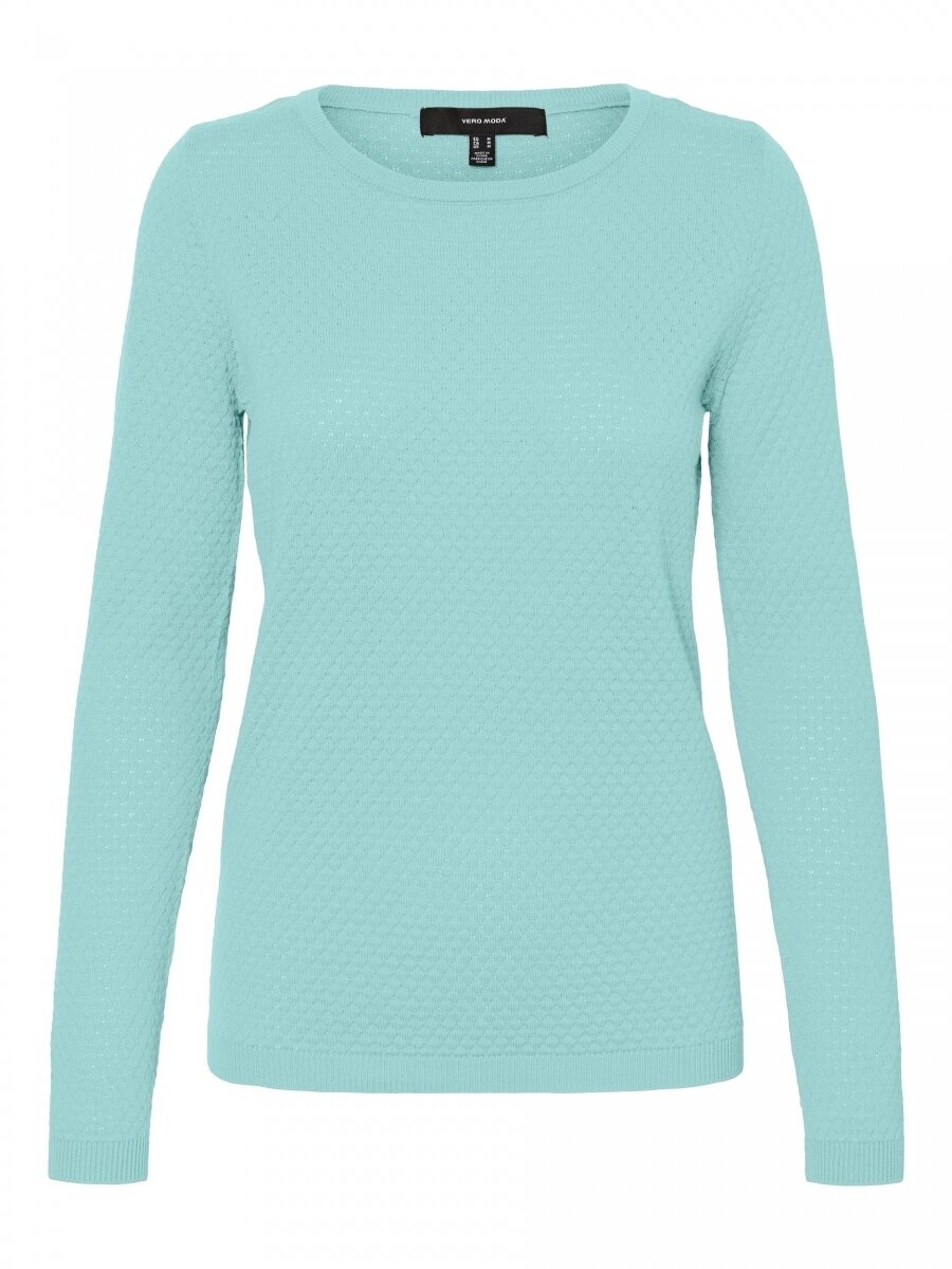VMCARE STRUCTURE LS O-NECK BLOUSE GA NOOS Icy Morn