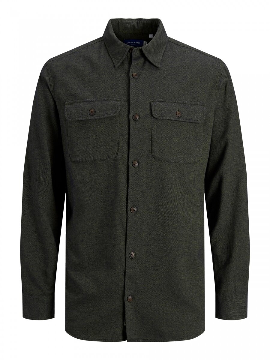 JORDARREN JAXON SHIRT LS Martini Olive-COMFORT