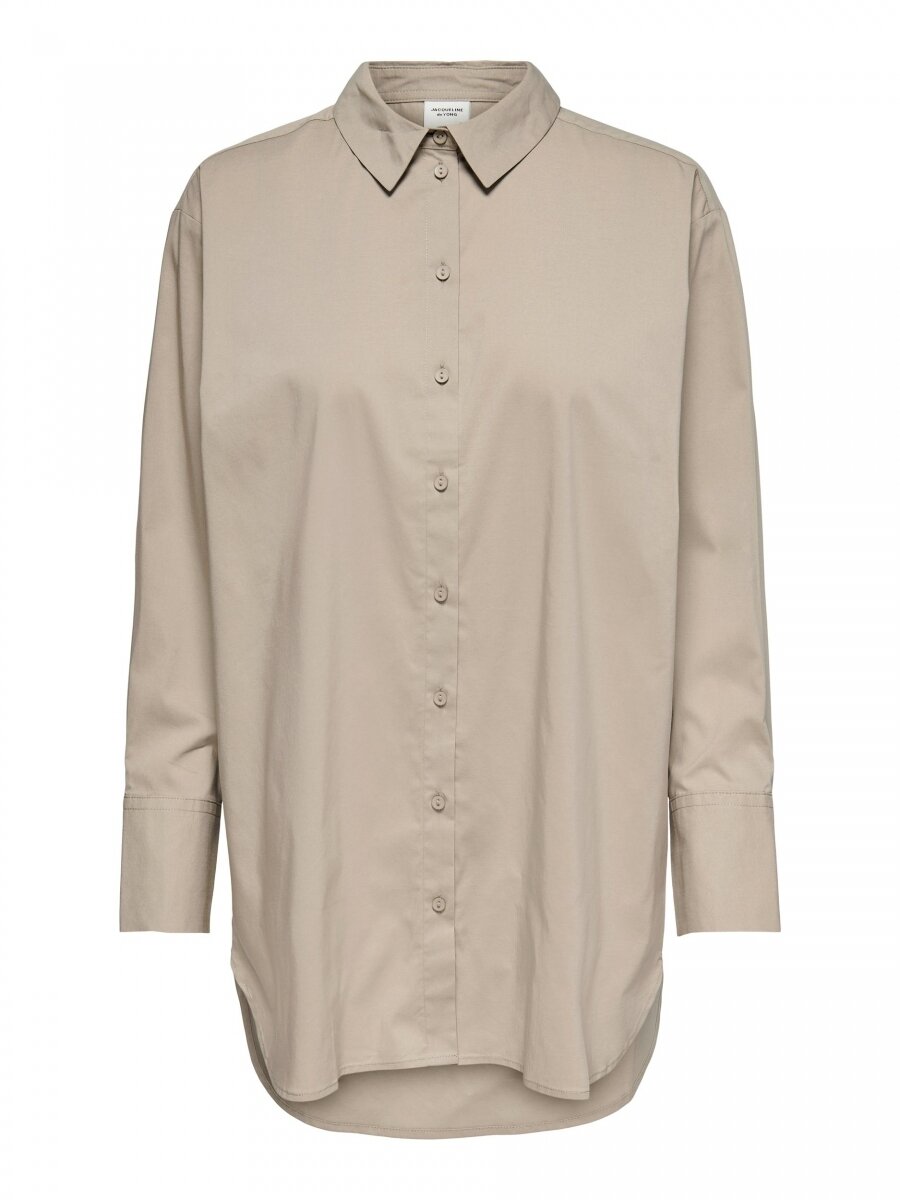 JDYMIO L/S LONG SHIRT WVN NOOS Simply Taupe