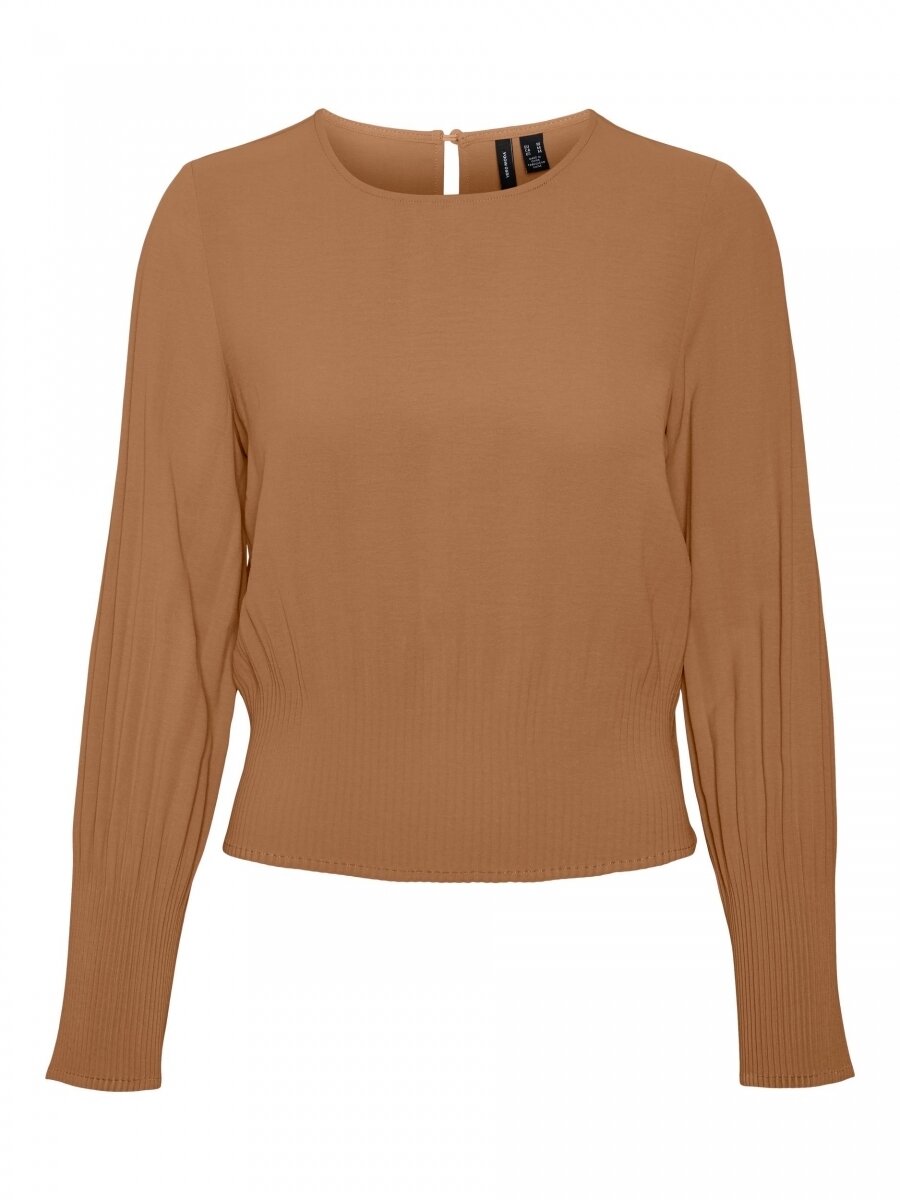 VMURIS LS TOP WVN GA Tobacco Brown