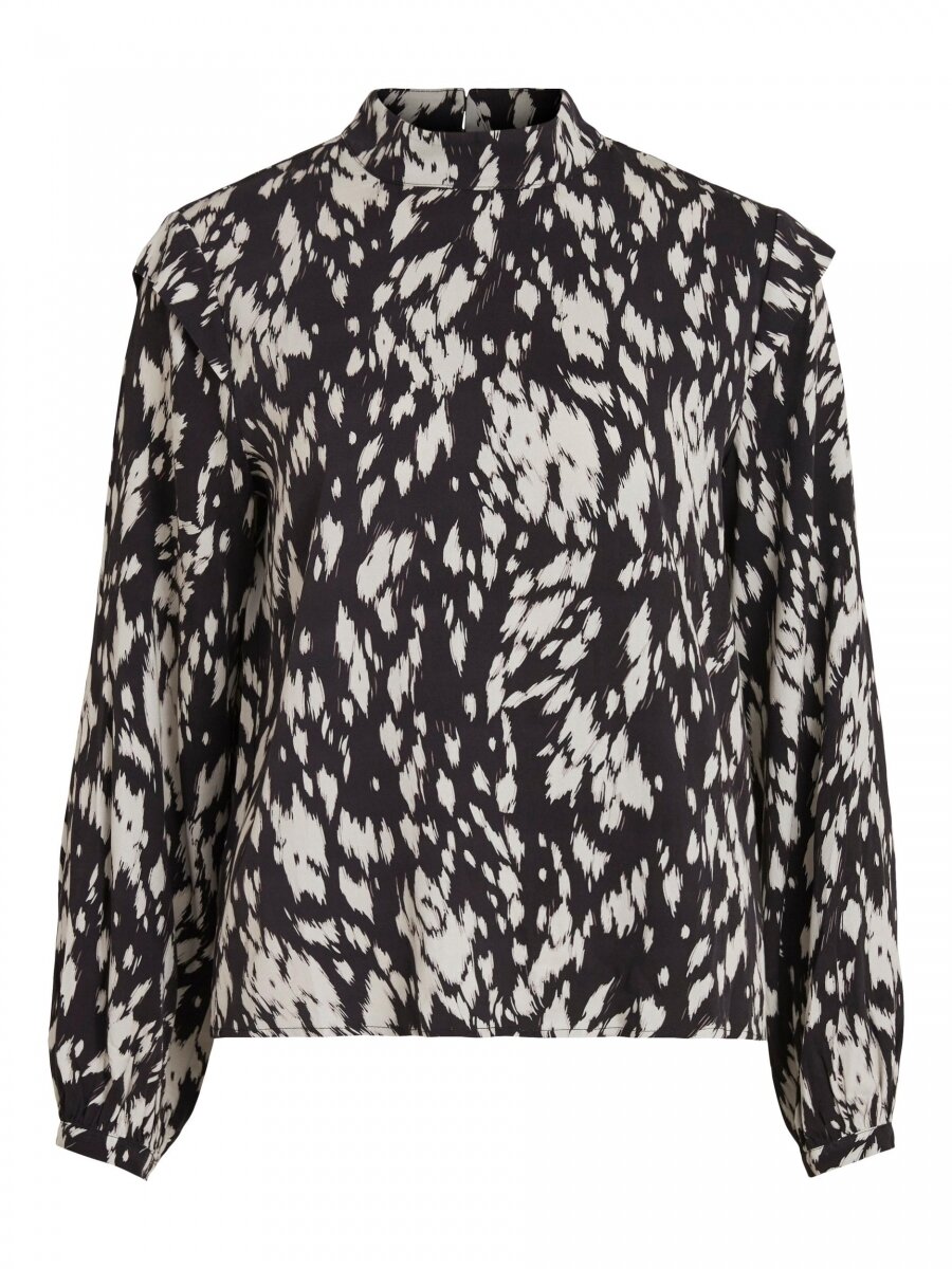 VIGRAFDI L/S TOP/L Black/GRAPHICAL