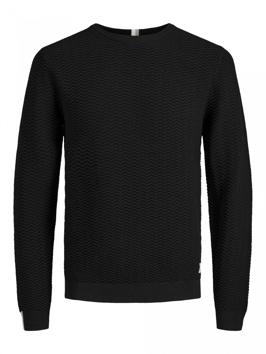 JCOLAWSON SOLID KNIT CREW NECK Black