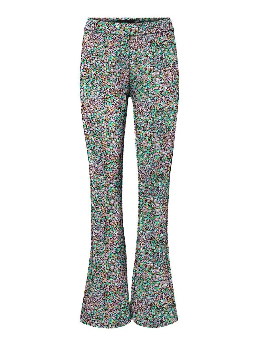 VMKAMMA NW FLARED JERSEY PRINT PANT LCS Black-Merle