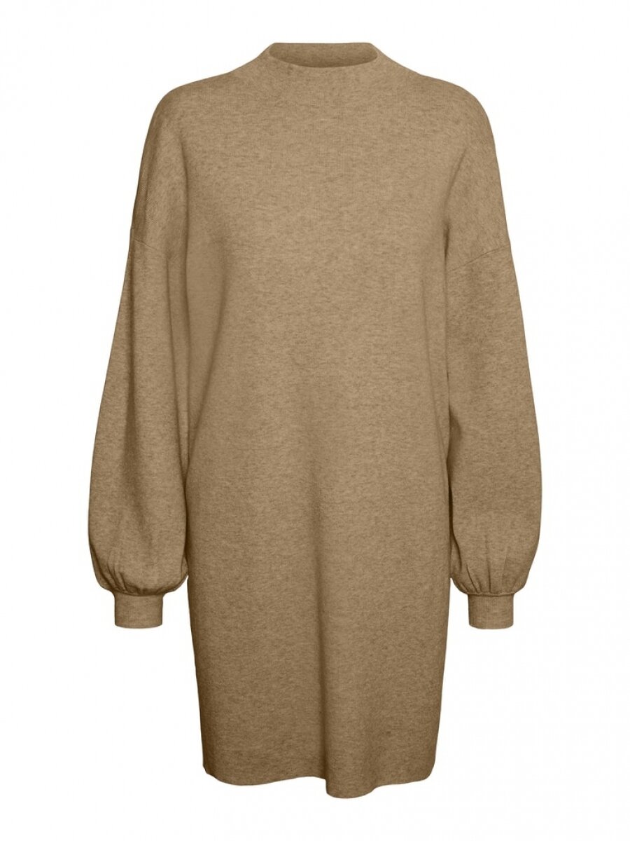 VMNANCY LS FUNNELNECK DRESS GA BOO Tan
