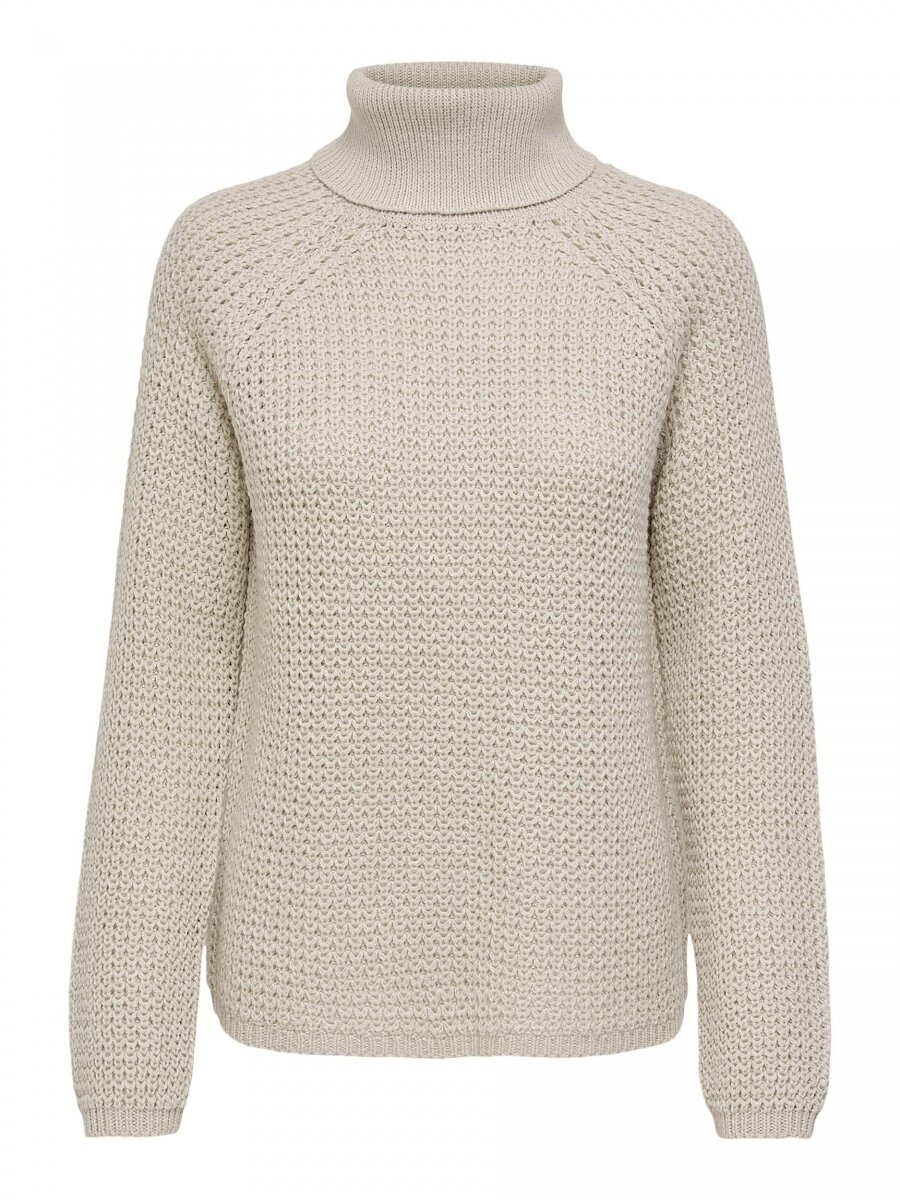 ONLMATILDA L/S ROLLNECK PULLOVER CC KNT Pumice Stone/W. MELA