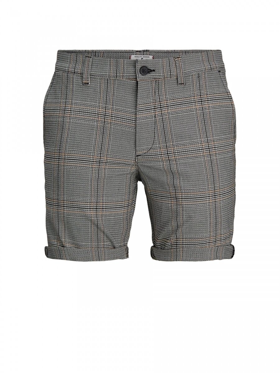 JPSTCONNOR JJSHORTS AKM SN Black-YELLOW CHECK