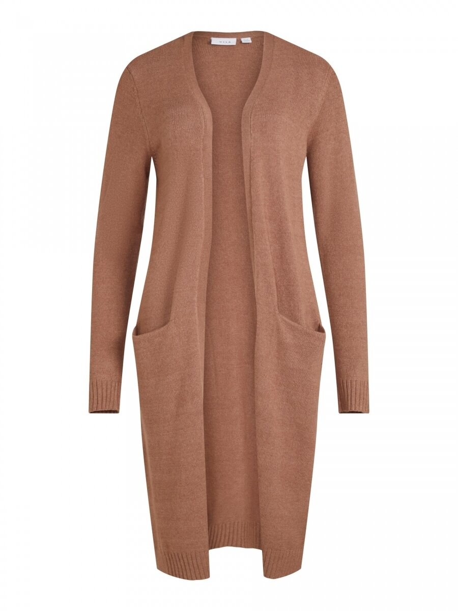 VIRIL LONG L/S KNIT CARDIGAN - NOOS Portabella