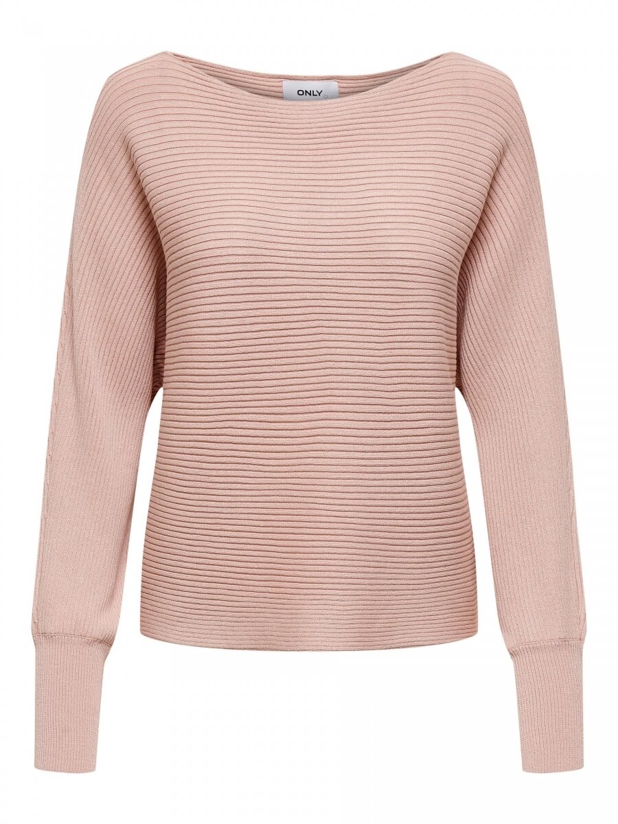 ONLADALINE L/S SHORT PULLO KNT NOOS Misty Rose