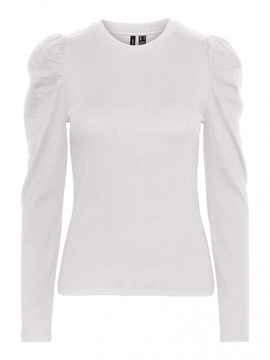 VMNATASHA LS PUFF TOP Bright White