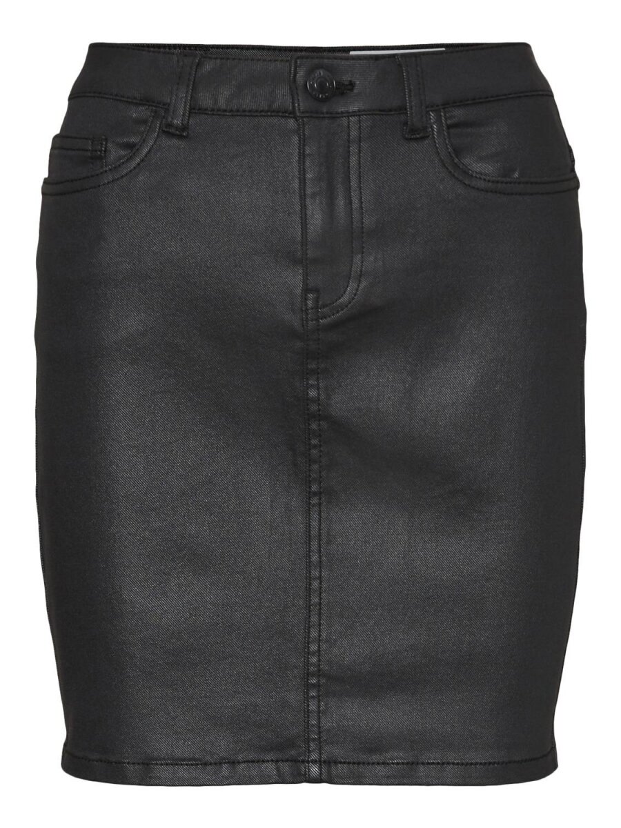 NMBE CALLIE CHIC HW COATED SKIRT BG NOOS Black