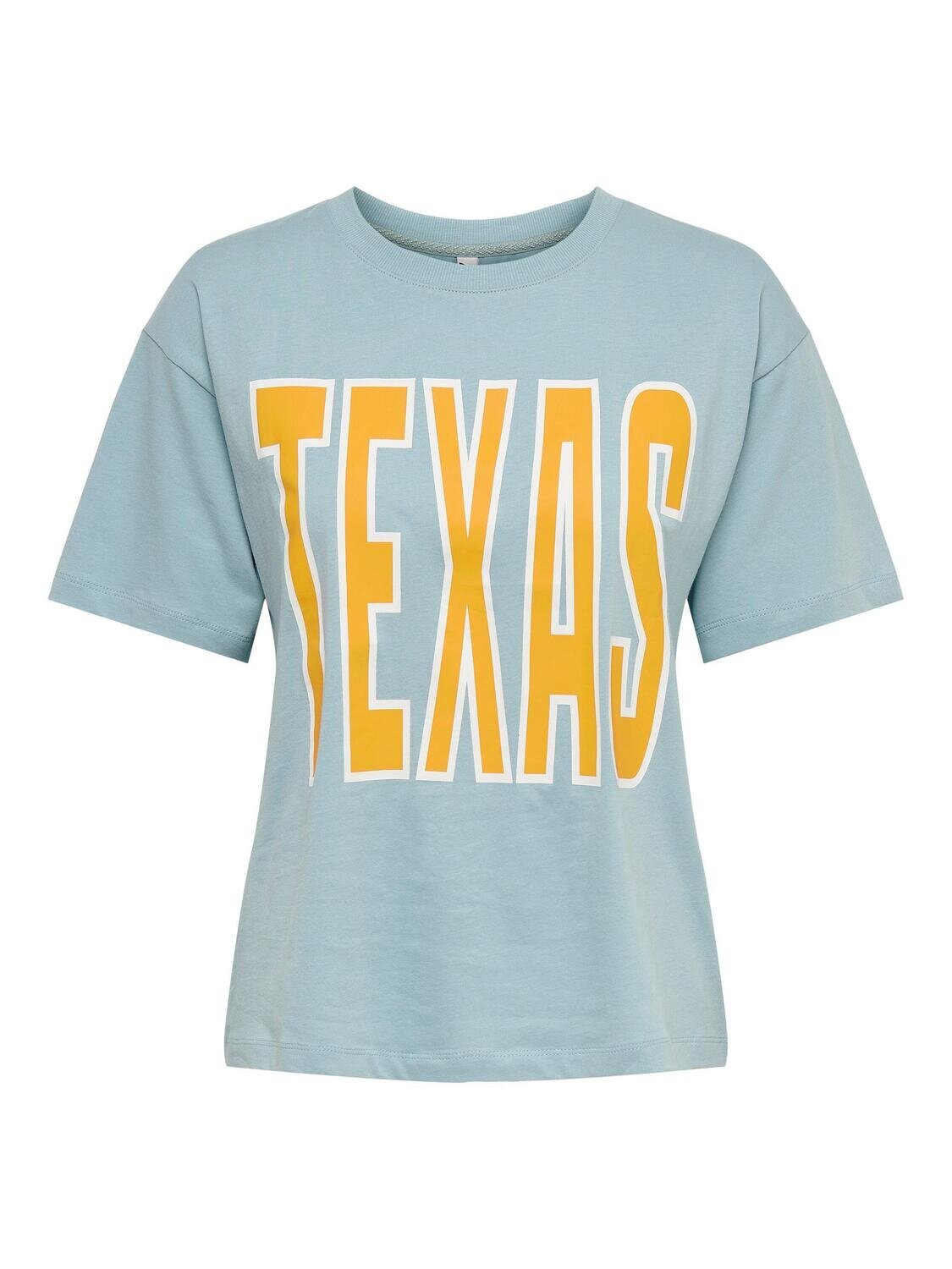 JDYTULSA LIFE S/S PRINT TOP JRS Tourmaline/TEXAS