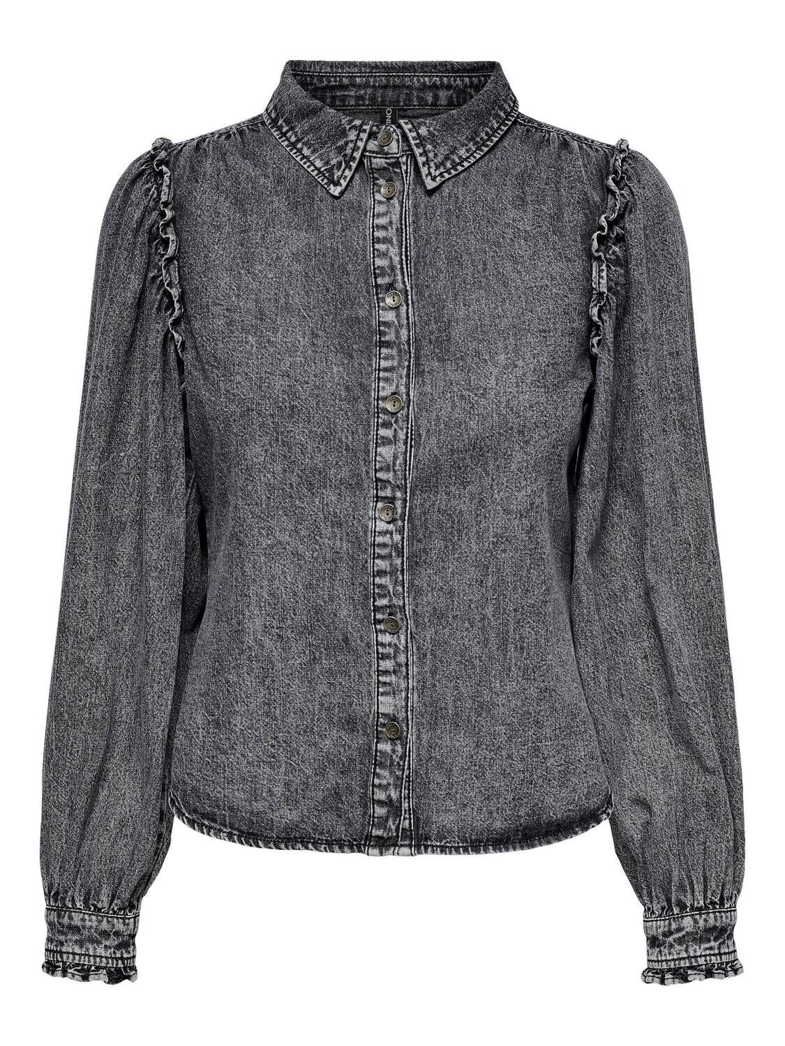 ONLHARLOW LIFE LS DNM SHIRT BJ17399 Black