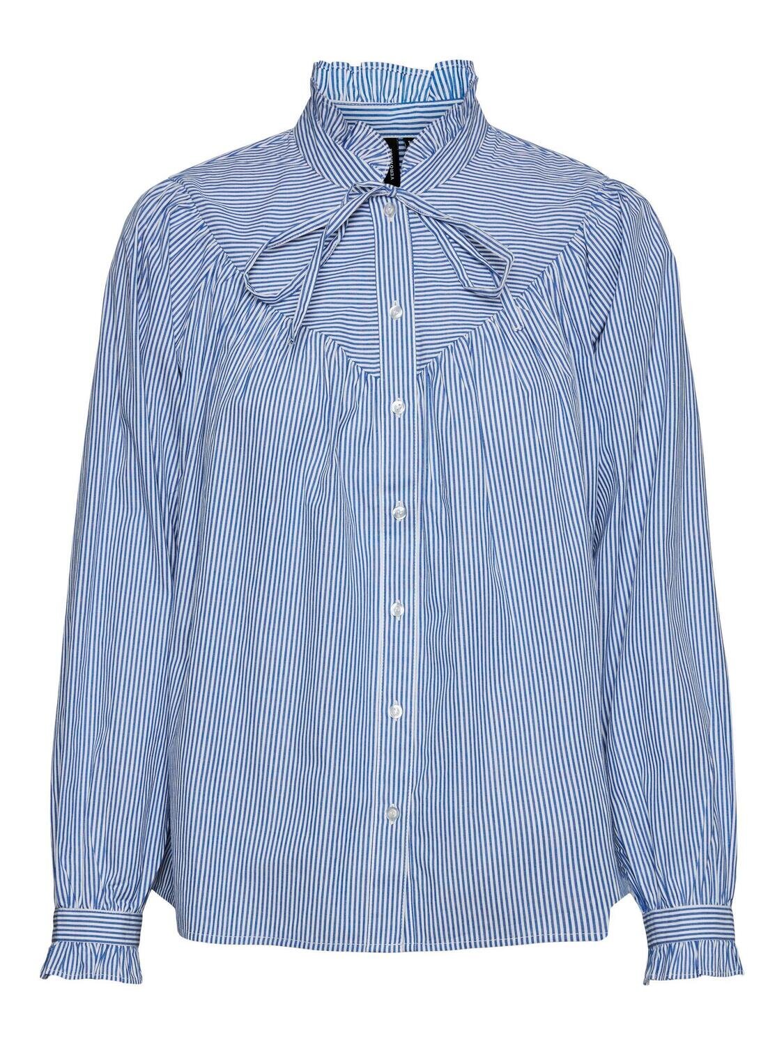 VMEILERA LS SHIRT WVN Snow White-BLUE