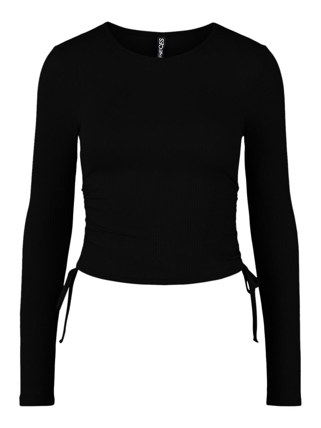 PCHAZEL LS CROP TOP BC Black