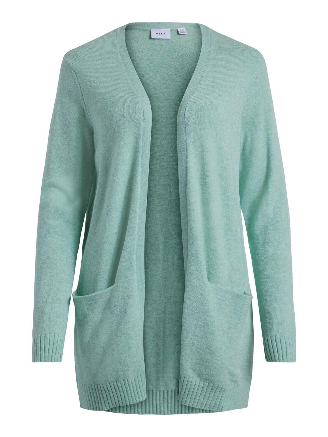 VIRIL OPEN L/S KNIT CARDIGAN - NOOS Grayed Jade