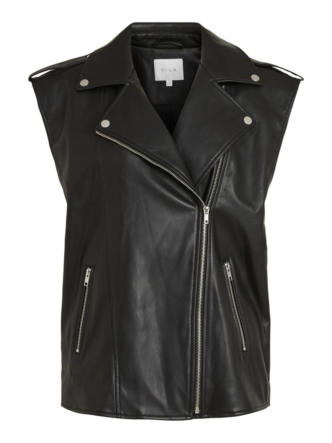 VIDOLORES S/L COATED VEST Black