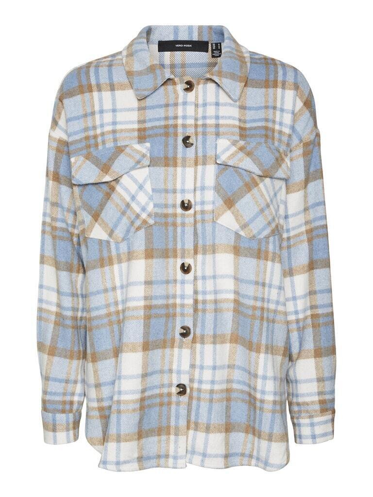 VMSHAY L/S OVERSIZE SHIRT VIP Pristine/ALLURE