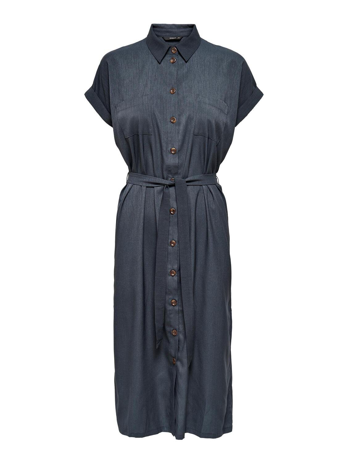 ONLHANNOVER S/S SHIRT DRESS NOOS WVN india ink