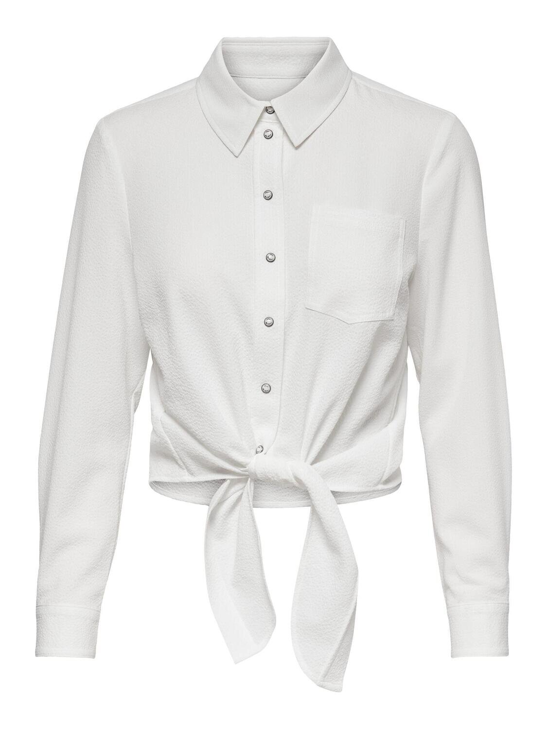 ONLLECEY LS KNOT SHIRT NOOS Cloud Dancer
