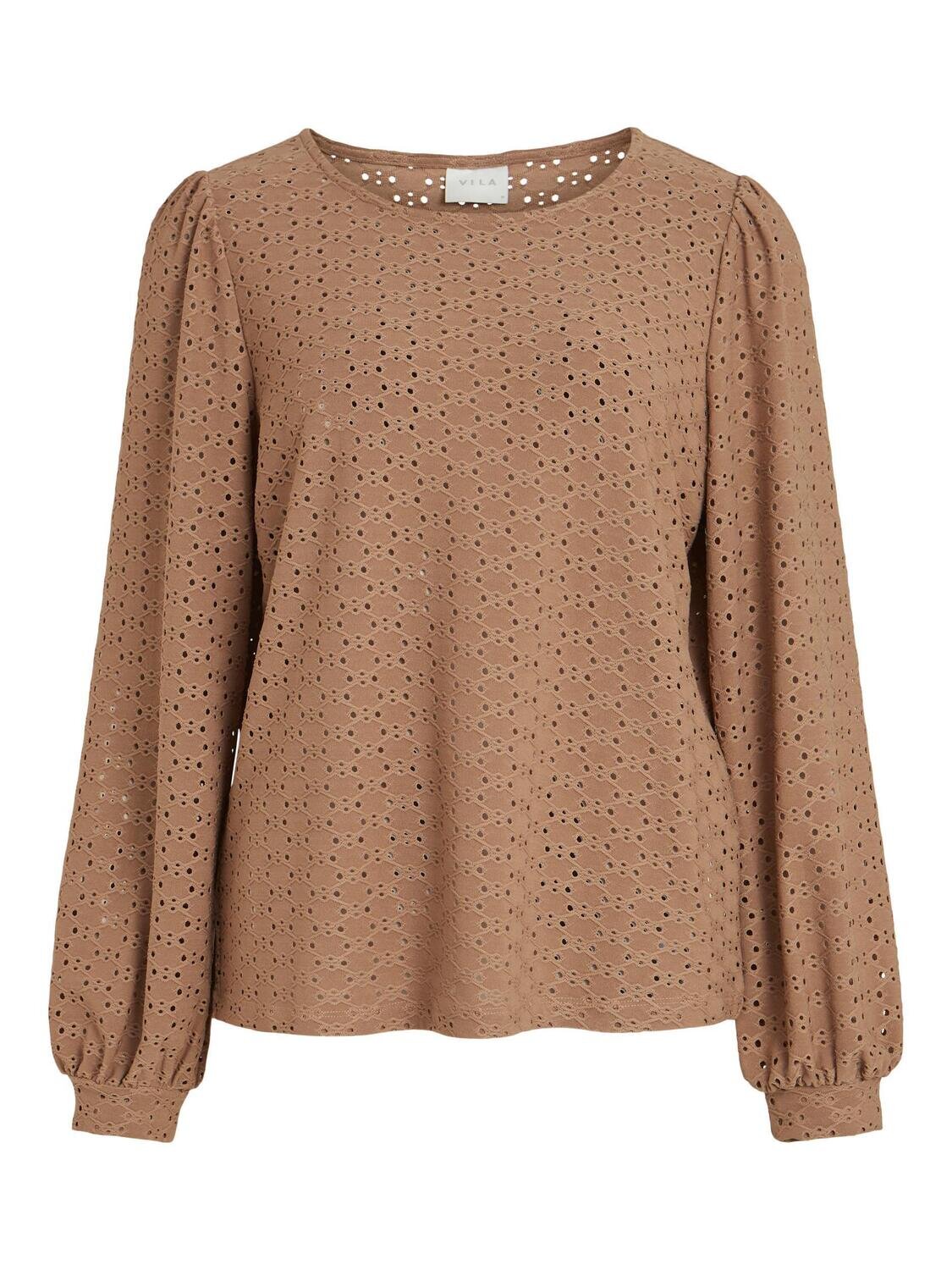 VISANIANA NEW L/S CUFF TOP/SU/I/PB Portabella