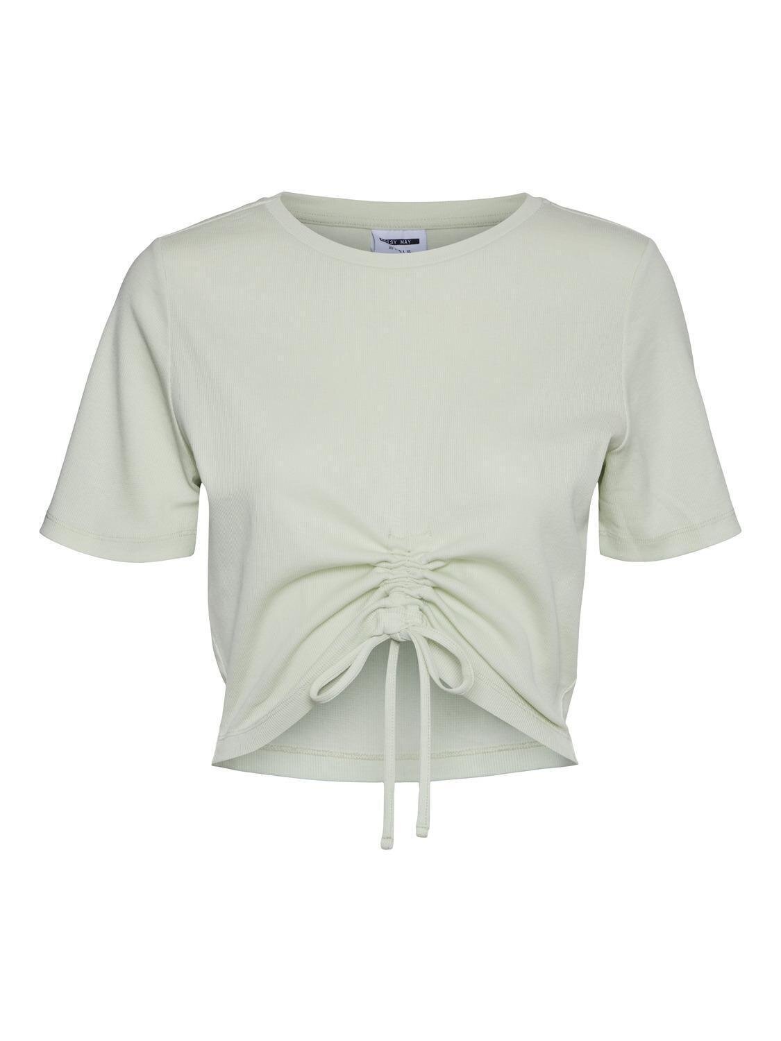 NMSTINE S/S ROUCHING TOP Fog Green