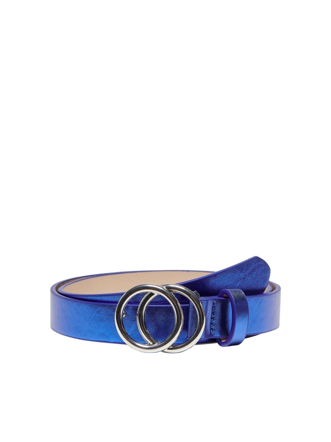 ONLRASMI FAUX LEATHER JEANS BELT NOOS Ultramarine-TRIM SILVER