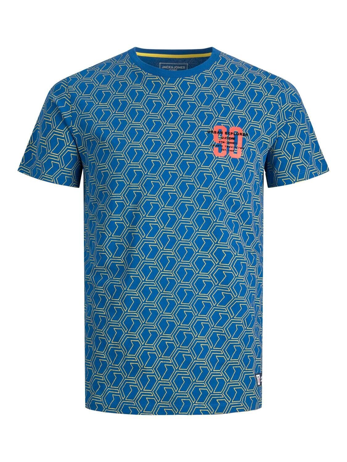 JCOLOGAN AOP TEE SS CREW NECK Snorkel Blue