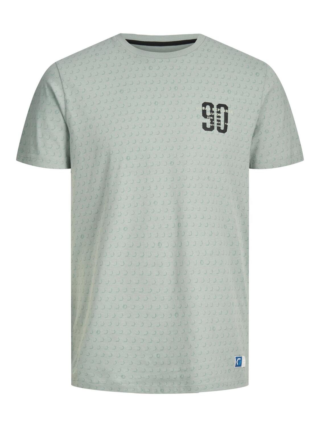 JCOLOGAN AOP TEE SS CREW NECK Slate Gray