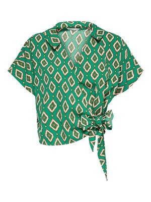 ONLLEA S/S WRAP TOP CS PTM Greenlake/Graphic gl