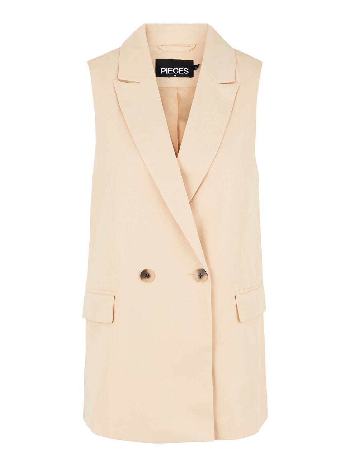 PCVAGNA BLAZER VEST Apricot Cream