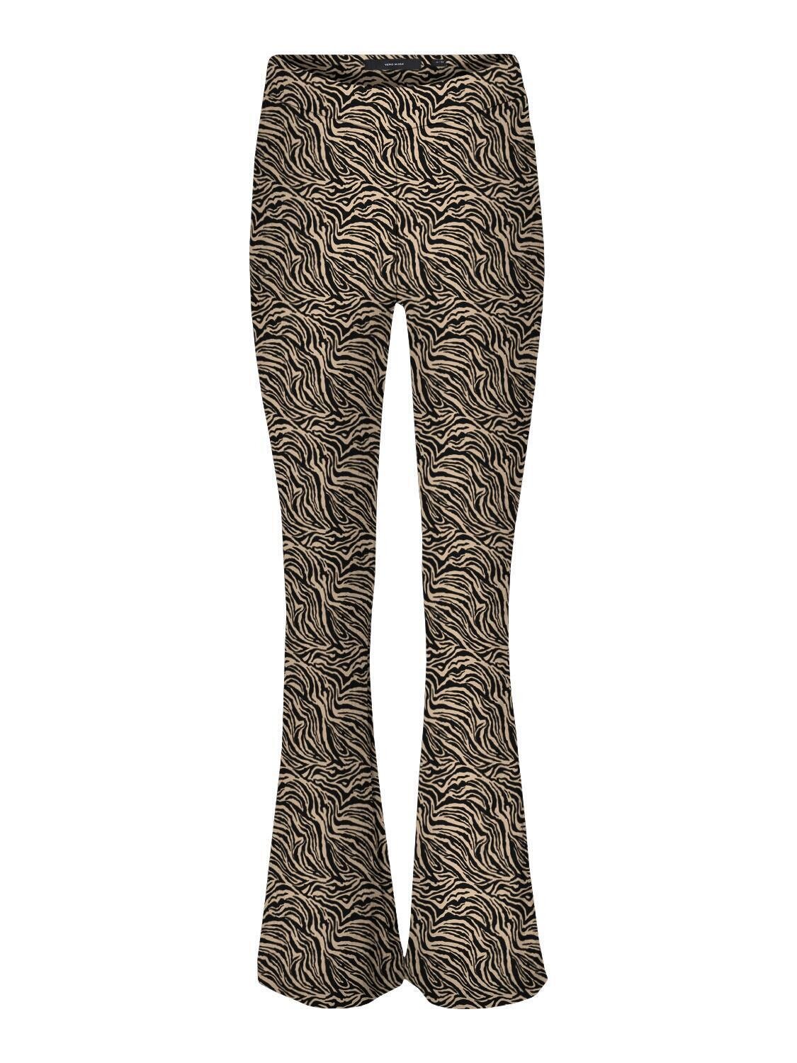 VMKAMMA NW FLARED JERSEY PRINT PANT LCS Black/ZEBBI NOMAD