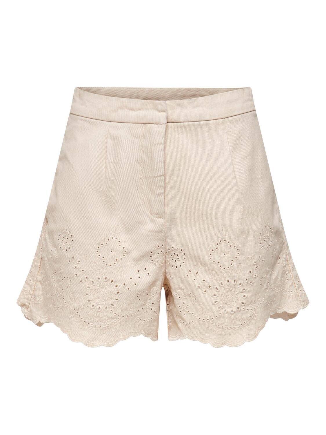 ONLELENA LIFE CROCHET SHORTS OTW  Moonbeam