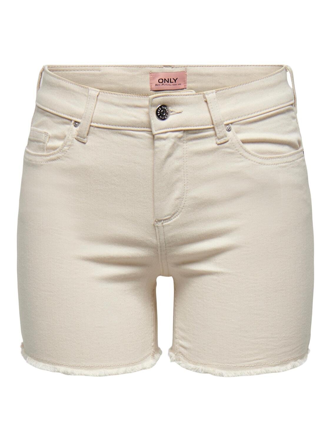 ONLBLUSH MID SK RAW SHORTS NOOS Ecru