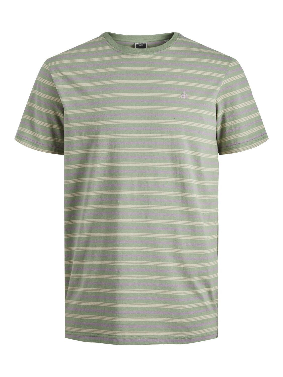 JCOTREK STRIPE TEE SS CREW NECK Loden Frost-RELAXED