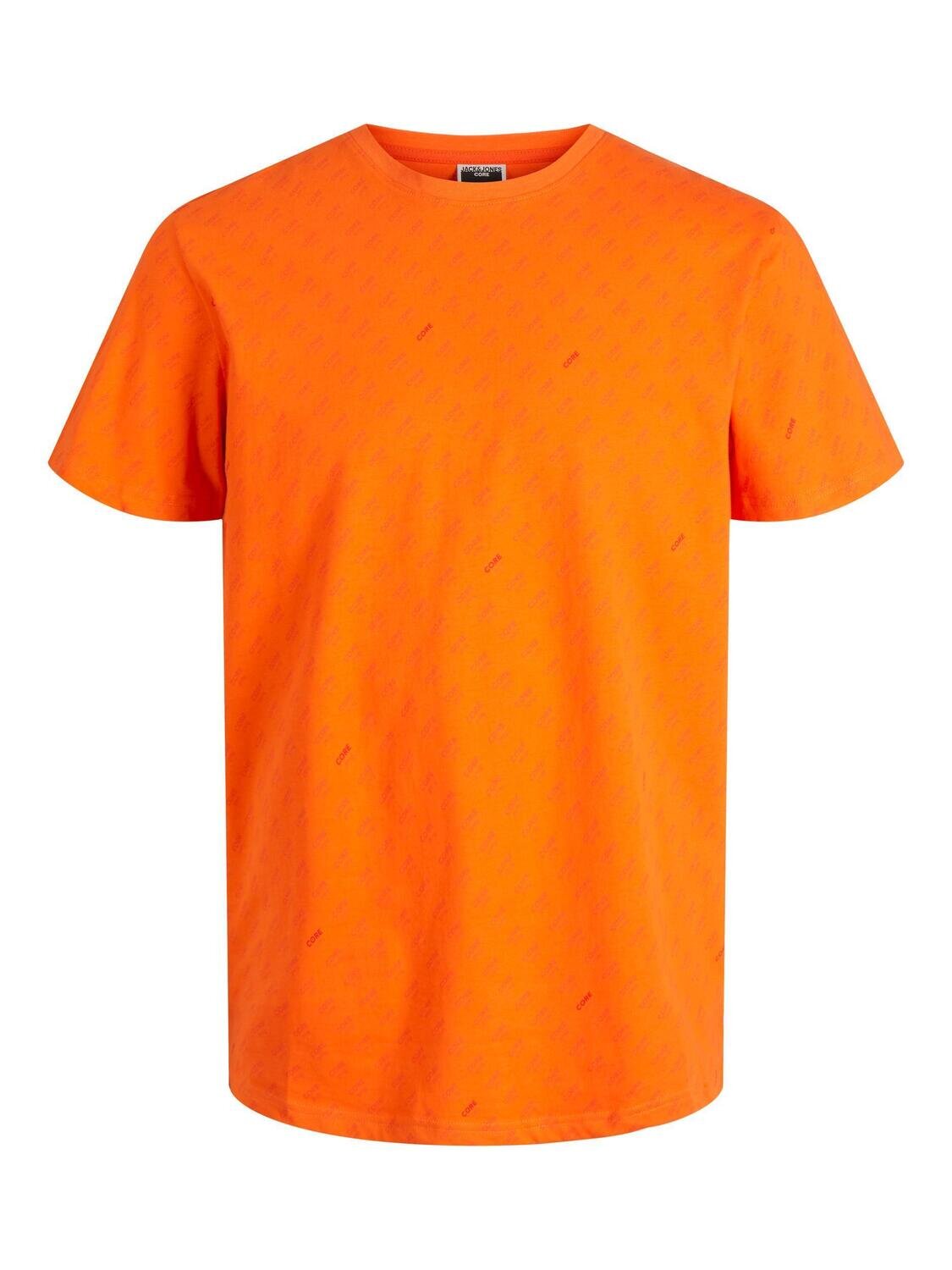 JCODIT TEE SS CREW NECK Mandarin Orange/AOP