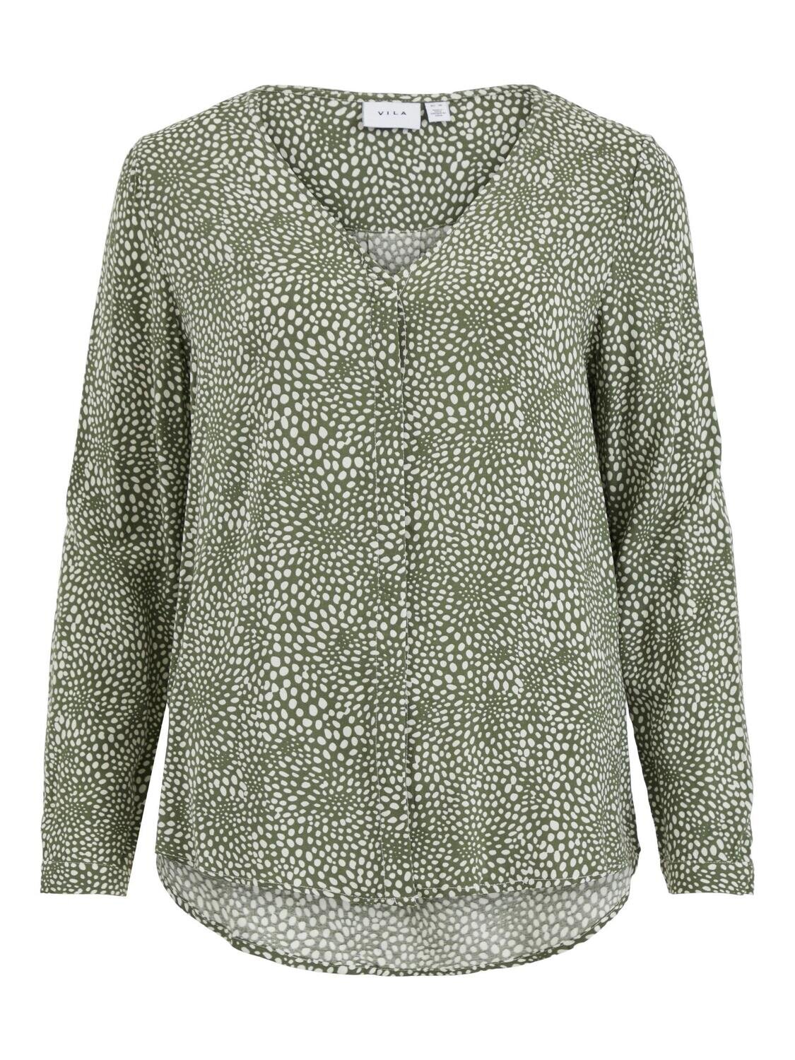 VIPAYA V-NECK L/S SHIRT/SU - NOOS Four Leave Clover-SALLY