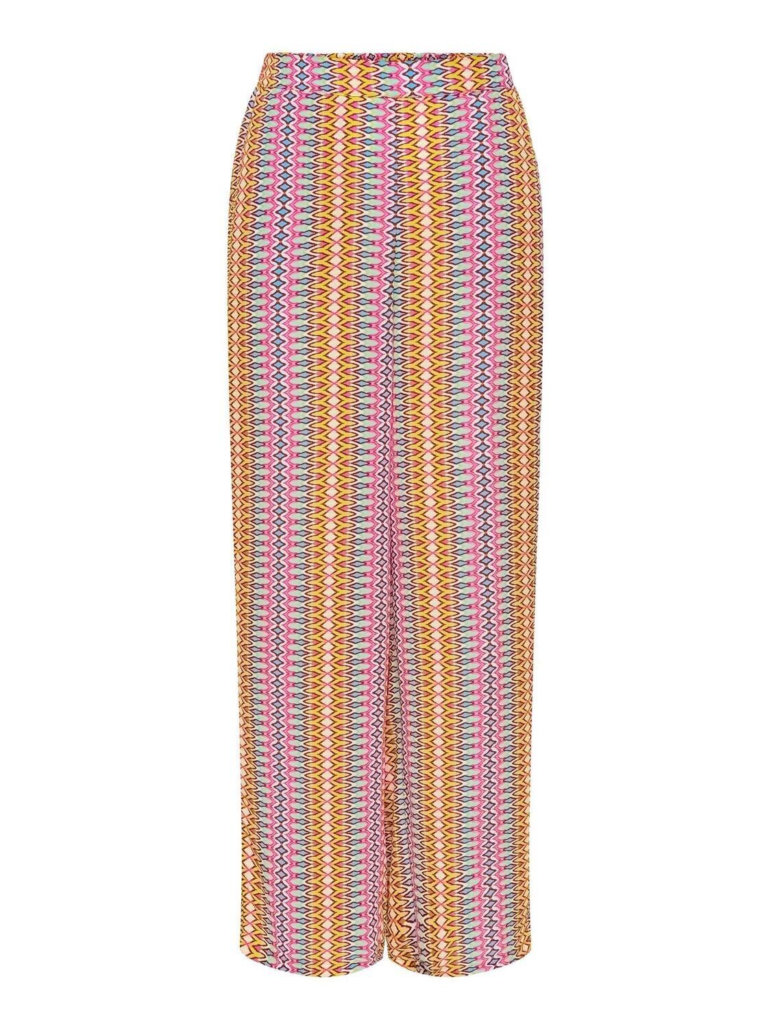 ONLALMA LIFE POLY PALAZZO PANT AOP PTM Solar Power/314 Vibr