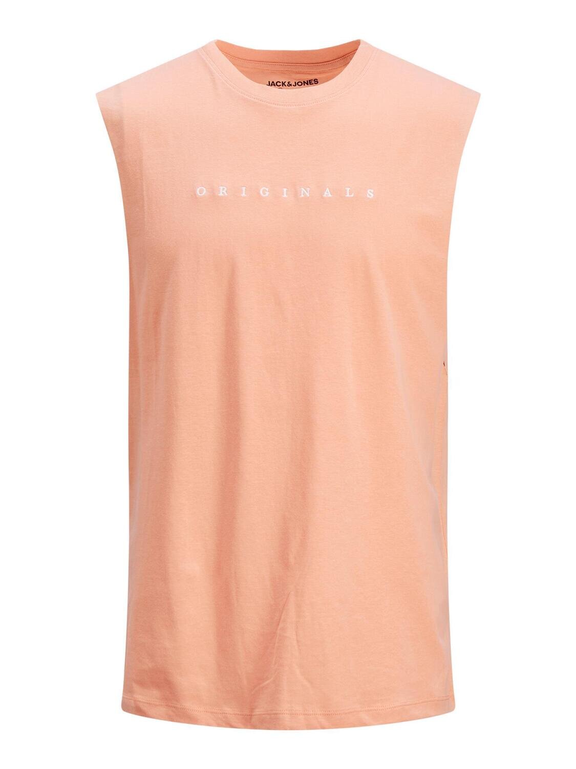 JORCOPENHAGEN SLEEVELESS TEE SN Coral Pink/ORG EMBR