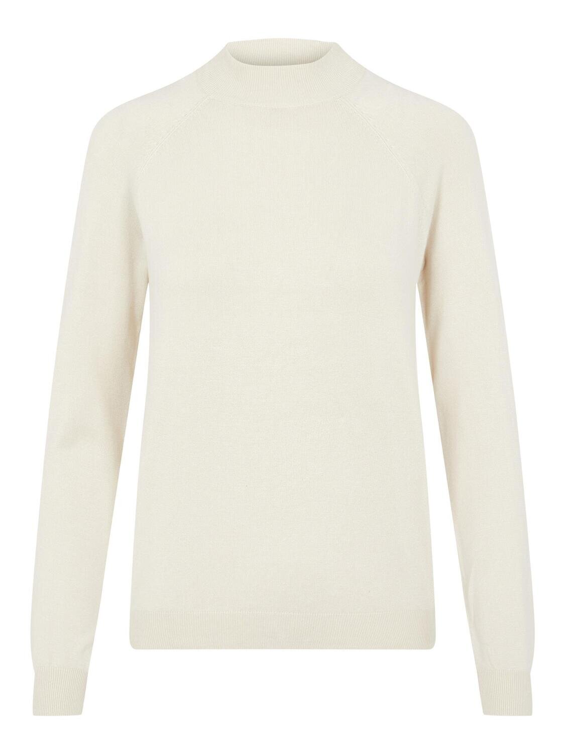 PCESERA LS HIGH NECK KNIT NOOS BC Birch